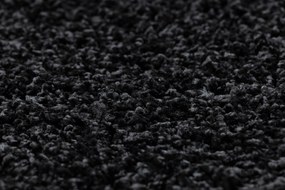Covor, Traversa SOFFI shaggy 5cm negru - pentru bucătărie, hol și coridor