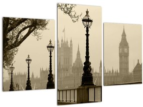 Tablou - Londra în ceață, Anglia (90x60 cm)