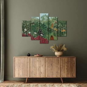 Tablou - Henri Rousseau, Tropical Forest with Monkeys, reproducere (150x105 cm)