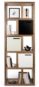 Bibliotecă în culoare naturală cu aspect de lemn de nuc 70x198 cm Berlin – TemaHome