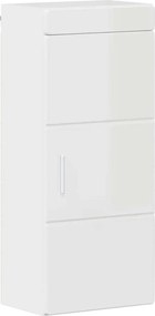 vidaXL Dulap de perete pentru baie TULUM Alb lucios 37 x 24,5 x 86 cm