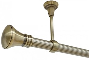 Galerie tavan fara inele LUXOR striat /25 - aur antic (Alege marime: 280 cm)