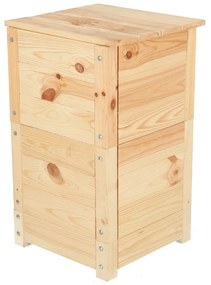 Coș pentru compost în culoare naturală Worm – Esschert Design