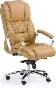 Scaun directorial FOSTER, maro, piele ecologica/PVC, 69x74x117/124 cm