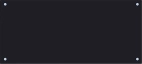 vidaXL Panou antistropi de bucătărie, negru 90x40 cm sticlă securizată