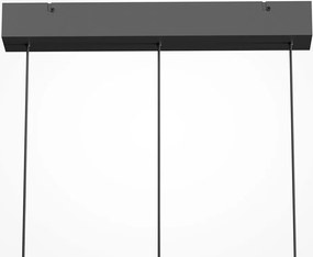 Lustra cu 3 pendule LED Float sticla fumurie