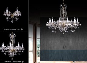 Aplica de perete cu 2 brate Cristal Bohemia Exclusive Milda II WL