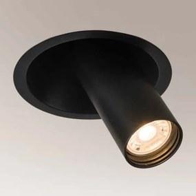 Spot încastrat YAKUMO 1xGU10/15W/230V d. 11 cm negru Shilo 7804