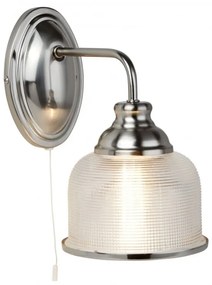 Aplica de perete design clasic Bistro II argintiu satin 2671-1SS SRT