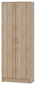 Biblioteca Flint, 2 Usi, Stejar Sonoma, 70 x 32 x 196 cm