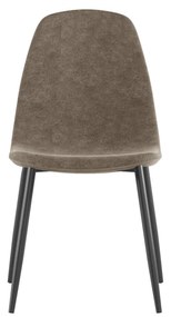 STONES Scaun din piele ecologică 44cm X 50cm H. 84cm | Aosom Romania
