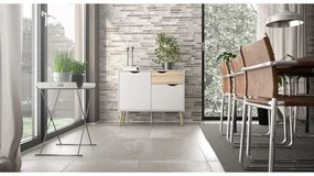 Comodă Tvilum Oslo, 99x82 cm, alb