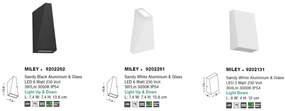 Aplica LED de exterior up/down IP54 Miley black NVL-9202262