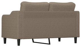 Canapea cu 2 locuri, gri taupe, 140 cm, material textil Gri taupe, 158 x 77 x 80 cm