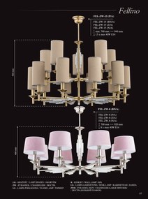 Lampadar design clasic realizat manual Fellino