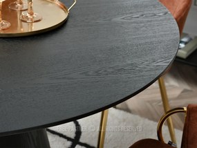 Masă de sufragerie Otava Stol (lemn negru + negru). 1111761