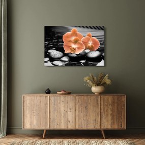 Tablou - Orhidee portocalii (90x60 cm)