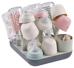 Suport pentru uscarea biberoanelor Beaba verde/gri