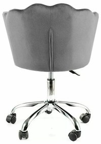 Scaun de birou Rose velvet gri Blu14