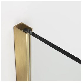 Paravan de dus tip Walk-in auriu periat SanSwiss Easy STR4P 80x200 cm