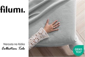 Cuvertură gri deschis din janilie 220x240 cm Talo – Filumi