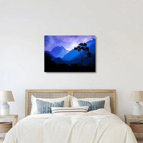 Tablou pe sticlă - Cerul de noapte din Nepal (70x50 cm)