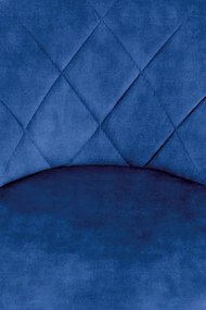 Scaun de bar H-101 velvet bleumarin