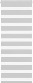 vidaXL Jaluzea tip zebra gri deschis lățime țesătură 60,9 cm poliester