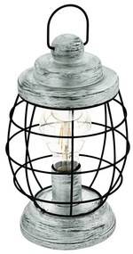 Eglo 79436 - Lampă de masă BAMPTON 1xE27/60W/230V argintie