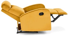 Fotoliu recliner Wonder mustariu H98 cm