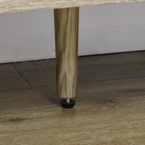 HOMCOM Bufet jos, mobilier de depozitare, 2 dulapuri, 4 uși, model chevron, polițe reglabile, 120 x 35 x 77,4 cm, alb și gri | Aosom Romania