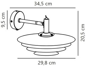 Aplică Nordlux BRETAGNE 1xG9/25W/230V alb