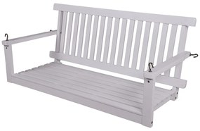 Leagăn de grădină alb din lemn Augusta - Garden Pleasure