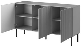 Comoda Asensio KM-1 gri deschis/negru L150 cm