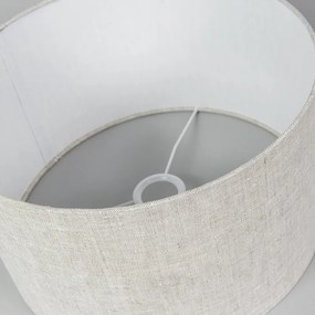 Abajur din stofă gri deschis 35/35/20