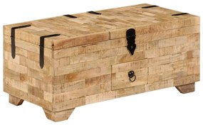 vidaXL Măsuță de cafea, 80 x 40 x 35 cm, lemn masiv de mango