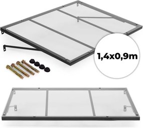 Copertină de intrare din policarbonat deasupra ușii cu structură din oțel Šírka: 90 cm | Dĺžka: 140 cm