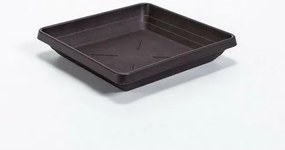 Tavă ghiveci de flori Plastia Lotus 60 x 60, ciocolată