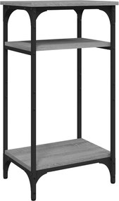 vidaXL Măsuță laterală, gri sonoma, 40x30x75 cm, lemn prelucrat