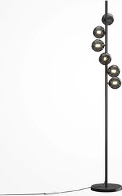 Lampadar modern cu 6 de surse de lumina Dallas negru
