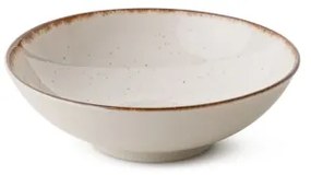 Set de veselă, 24 piese, porțelan, bej/maro