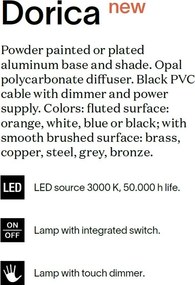 Lampa LED de masa DORICA TL1 BIANCO