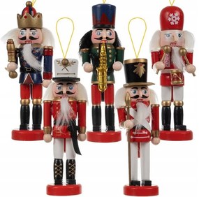 Decoratiuni de Craciun NUTCRACKER set 5 buc, colorate