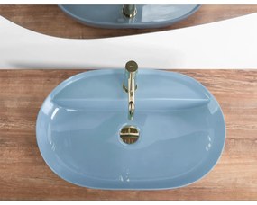 Rea Aura lavoar 60.5x40.5 cm ovale de blat albastru REA-U6618