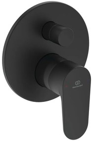 Baterie incastrata, pentru 2 consumatori, negru matase Negru mat