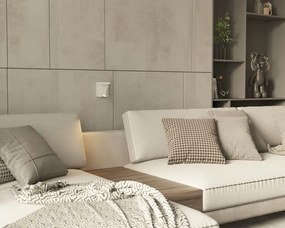 Aplica cu reader LED pentru dormitor Lofer alba