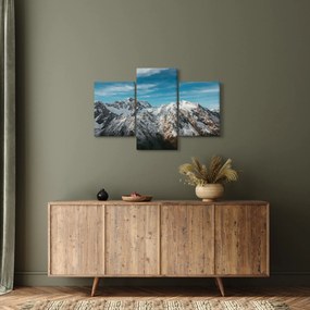 Tablou cu vârfuri înzăpeziți, Fiordland (90x60 cm)
