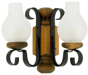 Aplică Brilagi RUSTIC 2xE14/40W/230V fag/nuc