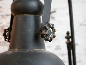 Lampadar negru din metal, handmade, Factory