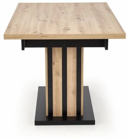 Masa extensibila Lamello stejar artizan/negru L130-180xl80xh76 cm